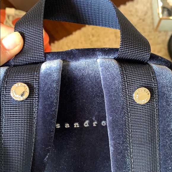 Sandro Velvet backpack never used! Mint condition! - Picture 8 of 8